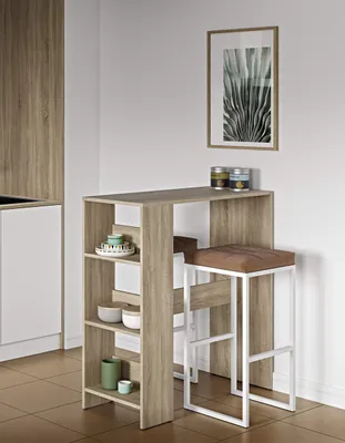 Bartafel Eichenoptik 94x40x101 cm rechteckig modern
