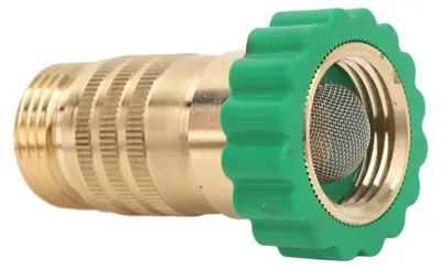 Image de Régulateur de pression d'eau 50 à 55 PSI, filetage 3/4 pouce, réducteur de pression en ligne en laiton pour caravanes, camping-cars et véhicules de camping