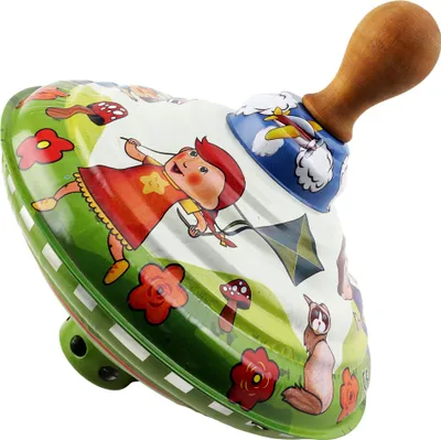 Produktbild von Blechspielzeug - Kreisel Brummkreisel Pumpkreisel groß grün