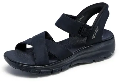 Produktbild von Skechers Damen Easy Going Somewhere Sunny Slip-InTurnschuhe, Black Duraleather/G