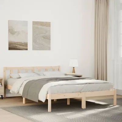 Produktbild von Maison Exclusive - Massivholzbett Extra Lang ohne Matratze 140x220 Kiefernholz