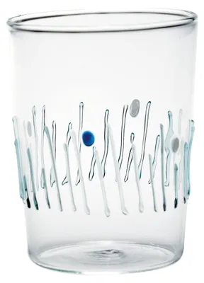 Produktbild von Zafferano 4er-Set "4 Jahreszeiten"-Trinkgläser aus handgefertigtem Borosilikatglas, temperaturbeständig, farbenfrohes Design für Tisch und Zuhause, 4x