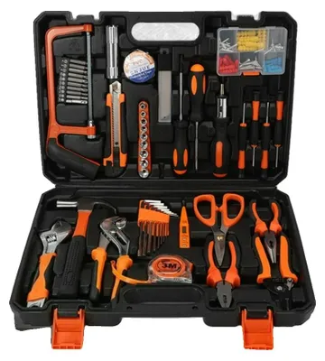 Image de Jeu d'outils, 102 pièces, design ergonomique, noir, 102 pièces