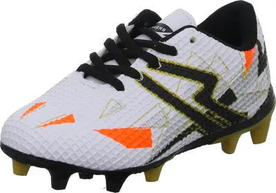 Produktbild von Sneakers Kinder-Fußballschuh Weiß-Schwarz-Orange, Farbe:weiß, EU Größe:32