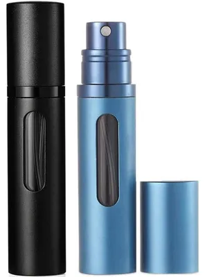 Immagine prodotto di Flacone spray ricaricabile da 8 ml, nero e blu