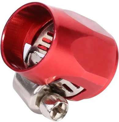 Immagine prodotto di Morsetto a fascetta in alluminio per tubo da 15 mm di diametro esterno, con vite di sicurezza