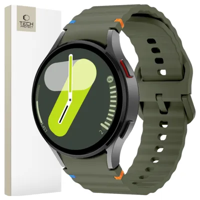 Produktbild von Tech-Protect Silikon Sport Samsung Galaxy Watch 4 / 5 / 5 Pro / 6 / 7 / Fe Army Green