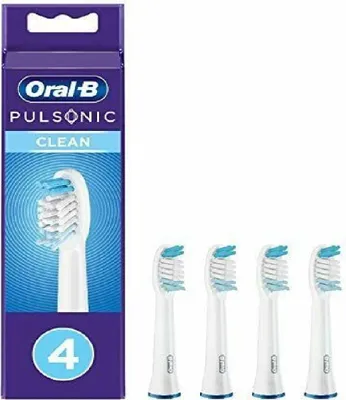 Produktbild von Oral-B Pulsonic Clean Aufsteckbürsten für Schallzahnbürsten, 4 Stück