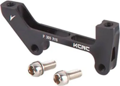 Produktbild von Kcnc Is160 Pm203 Apis3 Scheibenbrems-bremssattel-adapter Schwarz  Schwarz One Size