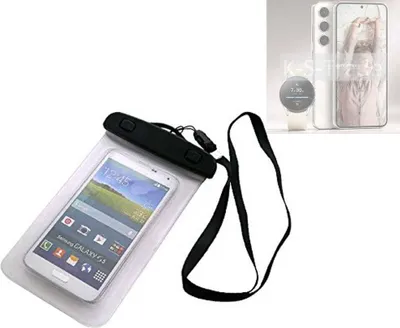 Produktbild von K-S-Trade Schutz Hülle Handy Hülle Kompatibel mit Samsung Galaxy S23 Beach Bag wasserdicht 16cm x 10cm Schutzhülle Staub Sand Flachwasser Beachbag
