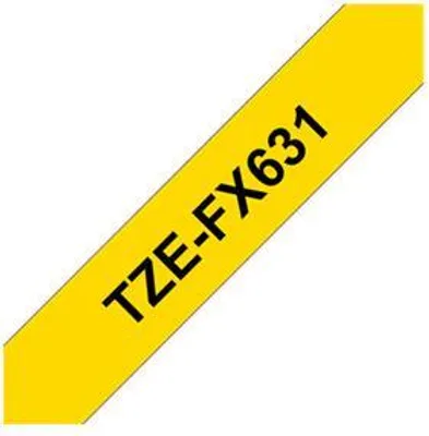 Obrázek produktu pro Brother TZE-FX631, TZ, Žlutá, Tepelný přenos, Papír, Čína, 5 rok/roky
