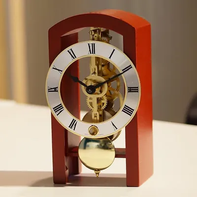 Immagine prodotto di Orologio a pendolo SKELETON rosso (23015-360721)