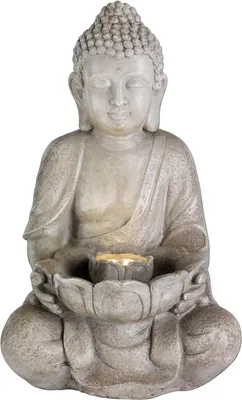 Immagine prodotto di Fontana da giardino Lumineo Buddha in Vetroceramica (28 x 29,5 x 45 cm)