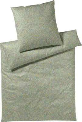 Produktbild von elegante Bettwäsche-Garnitur Mako-Satin Pixie Farbe Olivgrün Größe 135x200+80x80