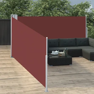 Obrázok produktu pre Maison Exclusive – Výsuvná bočná markíza, hnedá, 100 x 1000 cm