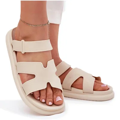 Produktbild von Damen Gummisandalen Mit Riemen Beige Tavirae 39