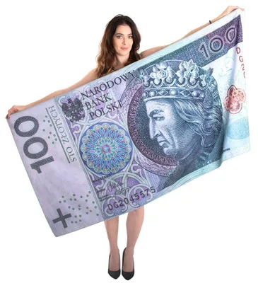 Immagine prodotto di Asciugamano da bagno STÓWKA - Banconota 100 PLN