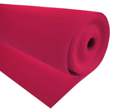 Bastelfilz 3 mm Meterware in Fuchsia – aufgerollter Dekofilz und Taschenfilz zum Basteln.