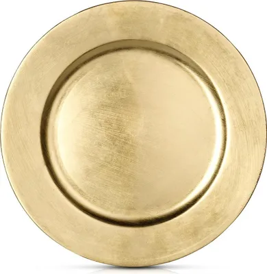 Image de Set de table décoratif doré, 33 cm, brillant