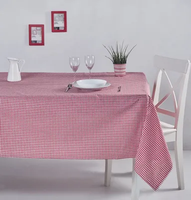 Produktbild von Hermia Concept, Potikareli 170 - Red, Tischdecke, Rot, 100% BAUMWOLLE, 170 x 170 cm