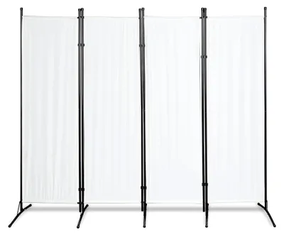 Produktbild von Paravent Raumteiler Innen, 4-teilig 200x170cm Paravent TrennwandSichtschutz Stellwand für innen Outdoor Garten Balkon Terrasse, Raumtrenner (Beige)
