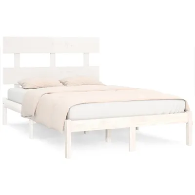 Immagine prodotto di vidaXL Letto in legno massiccio bianco 160x200 cm