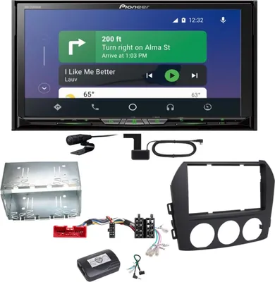 Produktbild von Pioneer AVH-Z9200DAB Android Auto Carplay USB Einbauset für Mazda MX-5 NC FL