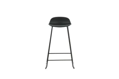 Image de Wave Tabouret de bar, Chaise coque, noir.