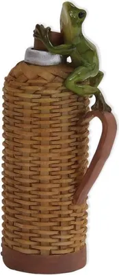 Produktbild von Frosch "Klausi" der Durstige Keramikfigur 9 cm grün