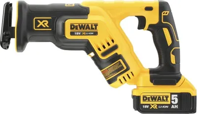Produktbild von Dewalt XR kompakte Säbelsäge - 2 x 18V 5.0Ah Akku, Ladegerät, TSTAK II Gehäuse - DCS367P2