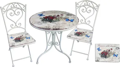 Produktbild von Bistro-Set, FLORAL 3-tlg.
