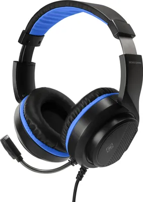 Image de Deltaco Gaming GAM-127, Avec fil, Gaming, 20 - 20000 Hz, 300 g, Casque, Noir, Bleu