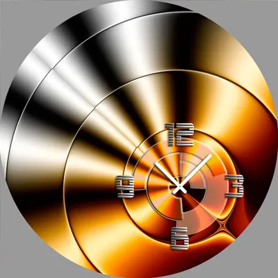 Image de 5080 Dixtime Horloge murale design, Horloge murale, Horloge de bureau moderne avec 40 cm de diamètre