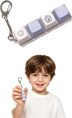Produktbild von Fidget-Tastatur mit einem Knopf – Zufriedenstellender, linearer Klick-Schalter