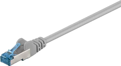 Produktbild von CAT 6A Patchkabel, S/FTP (PiMF), grau Kupferleiter (CU), halogenfreier Kabelmantel (LSZH)