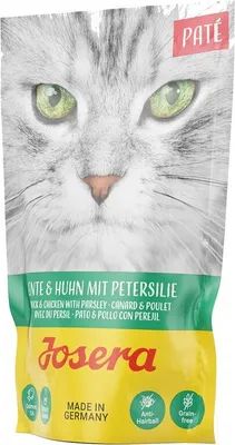 Produktbild von Josera 85gx16 Paté Ente & Huhn & Petersi Frischebeutel