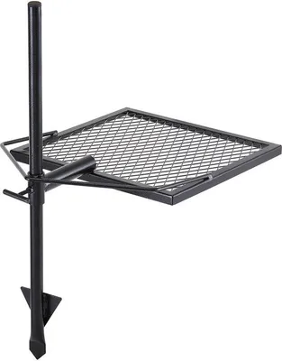 Productafbeelding van Draagbare grill - Stahl - Afmetingen 40,5 x 40,5 cm - Draagbaar - Hittebestendig tot 300°C - Draagvermogen 6 kg - Koolgrill