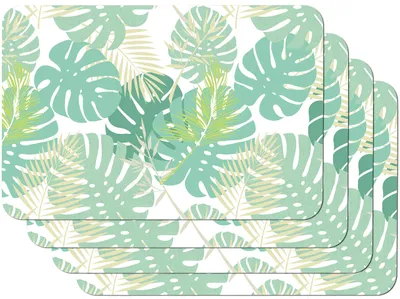 Platzset Palmbaum rechteckig 4er Set 45x30cm