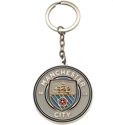 Obrázok produktu pre Prívesok na kľúče Manchester City FC TA1159 (jedna veľkosť) (viacfarebný)