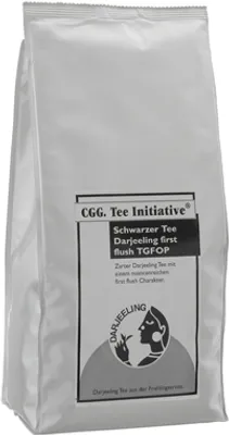 Produktbild von Abraham`s Tea House 1kg Darjeeling first flush schwarzer Tee Initiative TGFOP