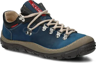 Produktbild von nagaba Wanderschuhe Damen Lederschuhe Trekkingschuhe Frauen, Kobaltblau, 39