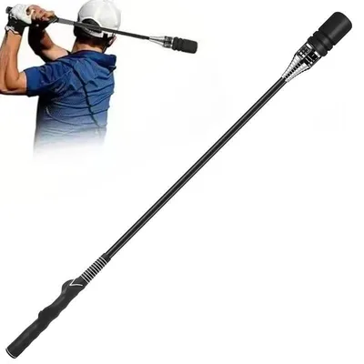 Produktbild von 80 cm Golf-Schwungtrainer, verbessert Tempo, Einstellbar von 15–50 lbs,Rhythmus, Grifftechnik, Flexibilität, Balance, Geschwindigkeit & Kraft