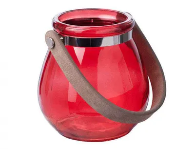 Produktbild von Glaslaterne "BELLY" Ø 10 x 10,5cm | Kerzenglas Windlicht BURGUND