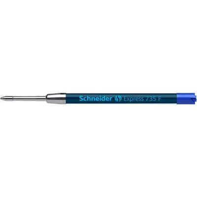 Image de 10x Schneider 7353 Mine grande capacité Express 735 - F, bleu (indélébile)