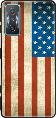 Produktbild von König Design Hülle kompatibel mit Xiaomi Redmi K50 Gaming Kunststoff Soft Handyhülle - Handy Case USA Flagge