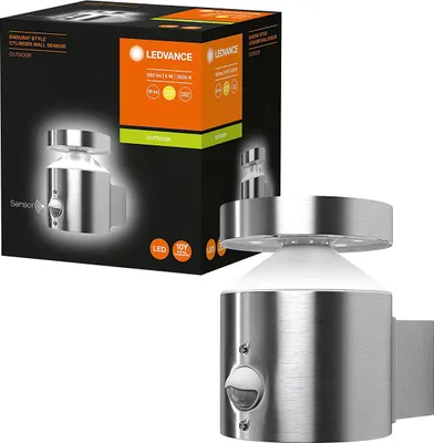 Produktbild von LEDVANCE ENDURA STYLE Cylinder, Wandbeleuchtung für den Außenbereich, Edelstahl, Polycarbonat (PC), Edelstahl, IP20, IP44, Fassade, Garten, Pfad, II