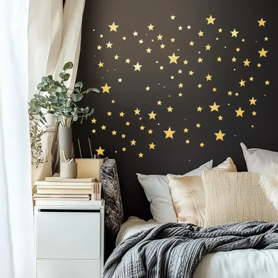 Set aus goldenen Sternen – Decords Wandtattoo, Produktansicht 1