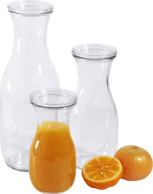Produktbild von 6x Weck® Saftflaschen, mit Glasdeckel, 6 Stück im Karton, Variante auswählbar : 1/2 l Variante: 1/2 l