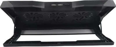 Obrázok produktu pre Chladiaca podložka pod notebook 6 ventilátorov Prenosný skladací nastaviteľný tichý ergonomický chladič na notebook Stolný chladiaci stojan čierny