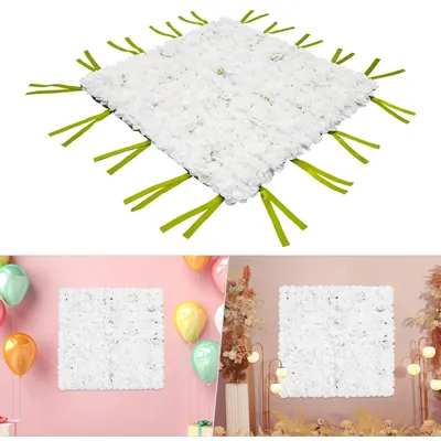 Immagine prodotto di Pannelli murali impermeabili con fiori artificiali, dimensioni 1x1 metro